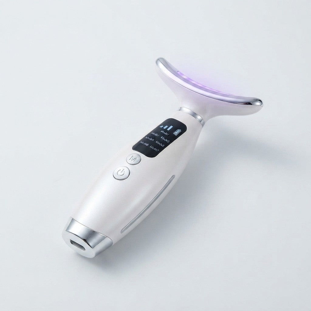 Portable LED Light Therapy Face and Neck Massager